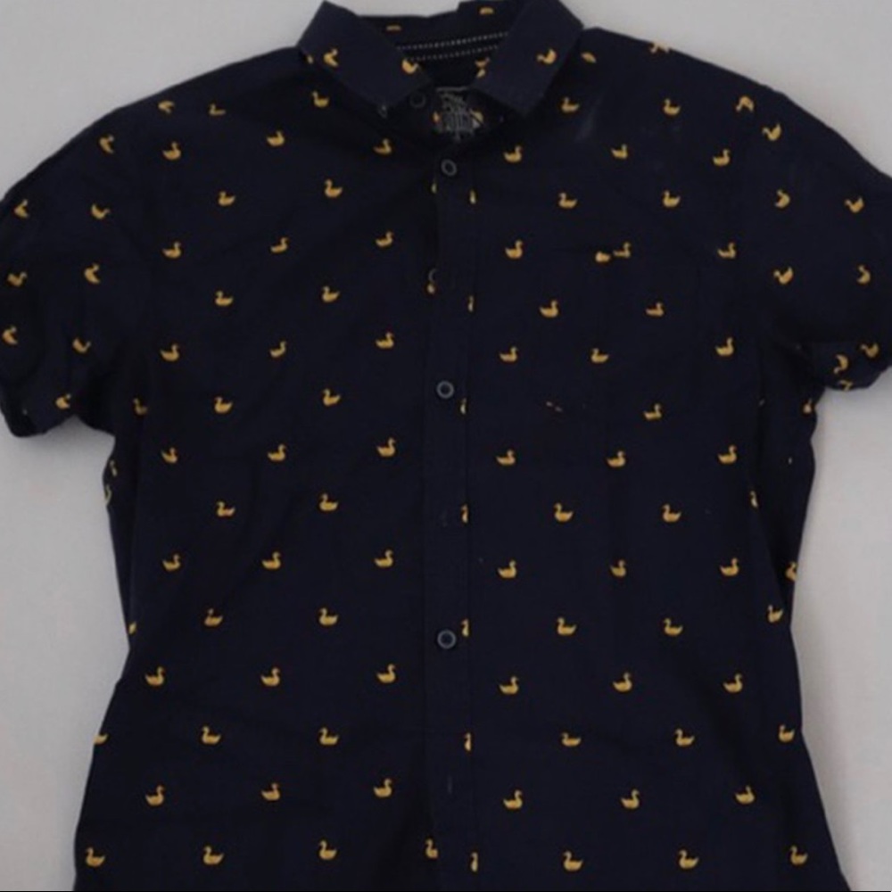 Navy Button Up